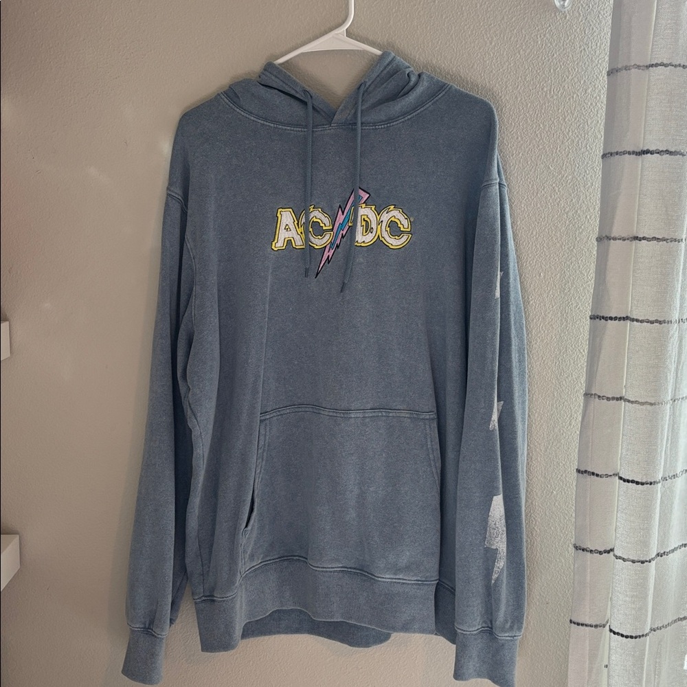 AC/DC Men's Charcoal Hoodie
